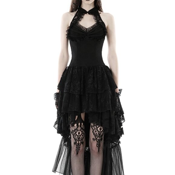High Low Lace Halter Dress- Never worn - Picture 1 of 9